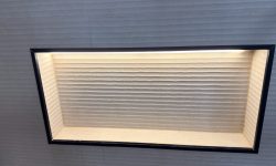 Cajón en pladur iluminado por led para baño