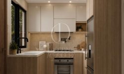 diseño de cocina con muebles de madera